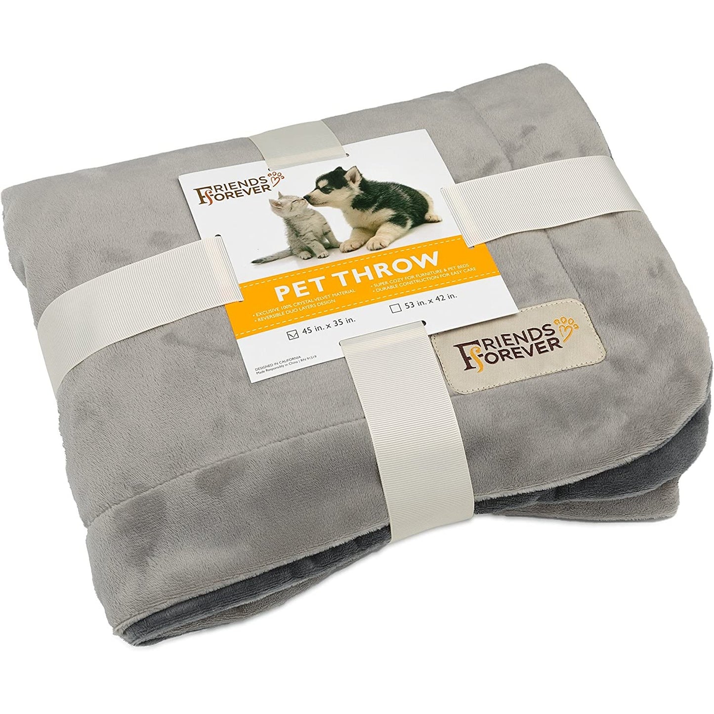 Dog Blanket for Couch Protection | Reversible Pet Hair Resistant Dog Throw - Bailey