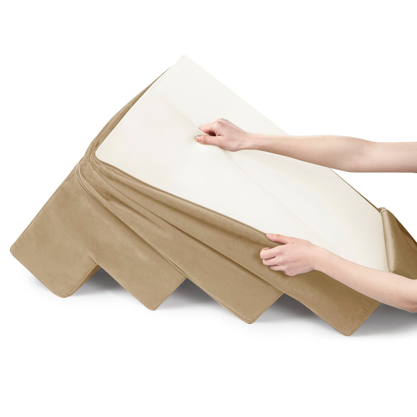 4-Step Pet Stairs | Dog Stairs - Milo/Khaki