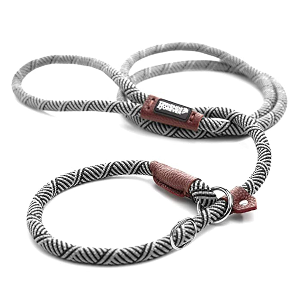 Slip Lead Dog Leash Feet Dog Rope Leash Durable/Grey